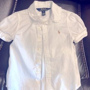 White Polo Ralph Lauren top